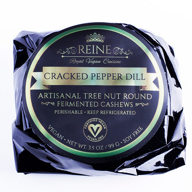 Cracked Pepper Dill - Reine Vegan Gourmet Aged Vegan Cheese